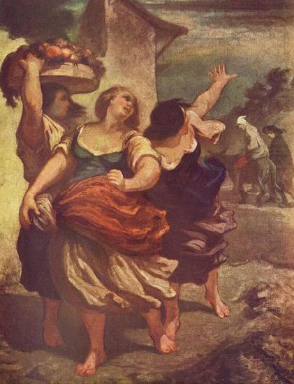 Der Muller, sein Sohn und der Esel, Honore Daumier